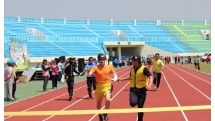태안군에서 충남 시각장애인 생활체육대회 열려